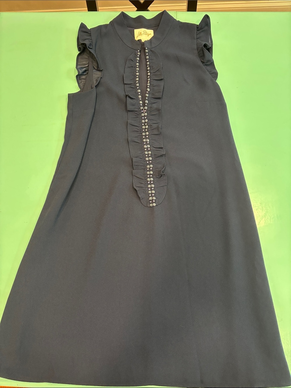 Lilly Pulitzer Adalee shift Navy Dress with Jewel Accents